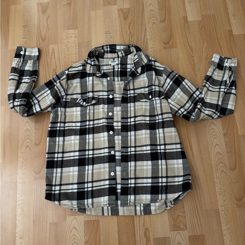 Obey flannel, gently used, men's XL